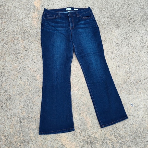Code Bleu Dark Blue Flare Jeans - Picture 1 of 2
